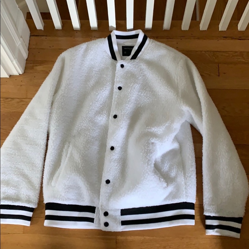 Ninth Hall White Varsity Jacket